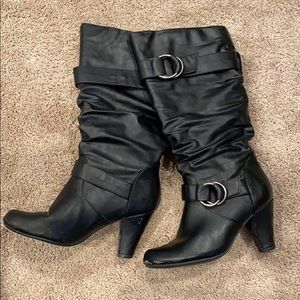 🔴Black Heel Boots